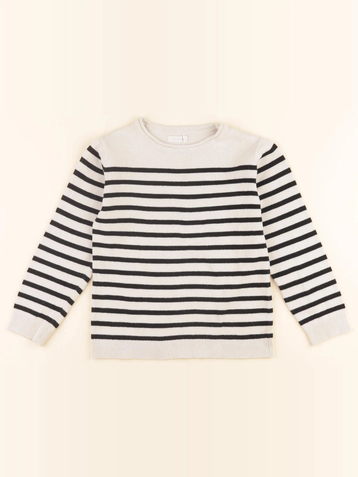 Storytelling - pull blanc, noir - 6 ans