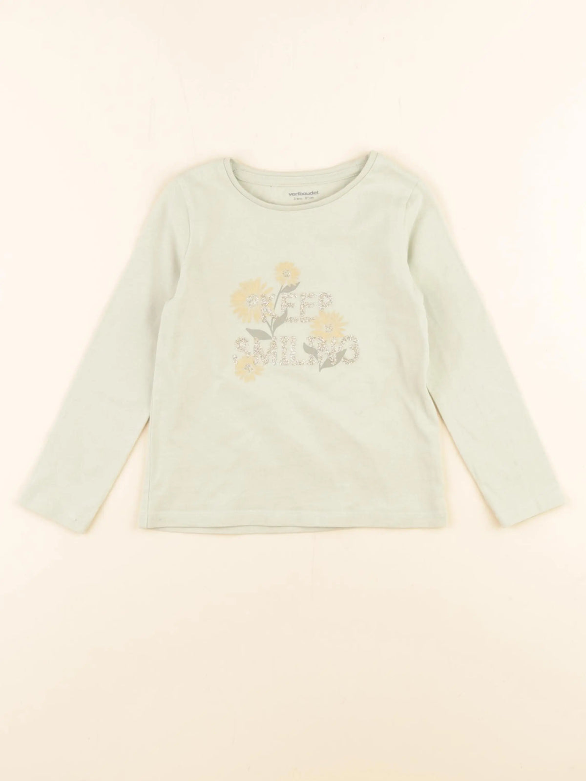 Vertbaudet - tee-shirt vert - 3 ans