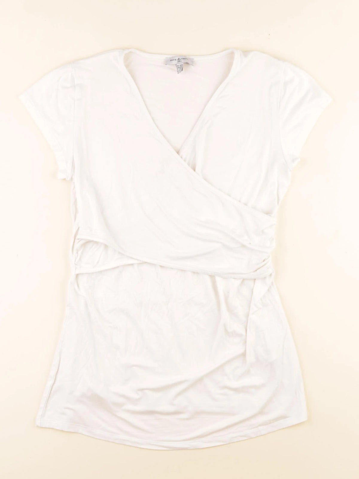 Envie de fraise - tee-shirt grossesse, allaitement blanc - 42 à 44