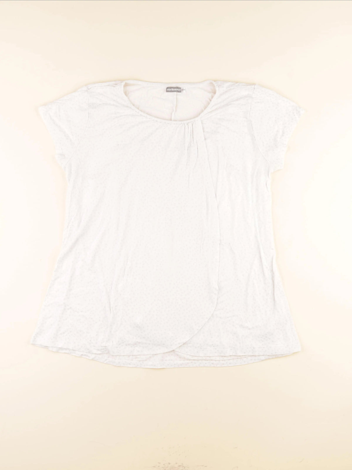 Vertbaudet - tee-shirt grossesse, allaitement blanc - 42 à 44