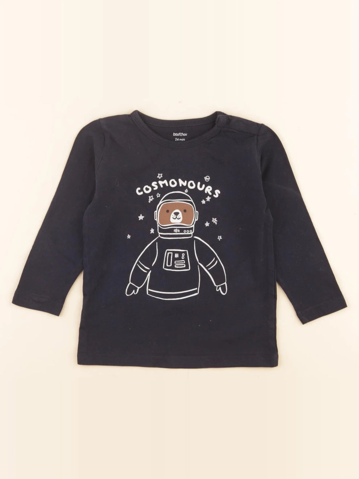 Boutchou - tee-shirt bleu - 24 mois