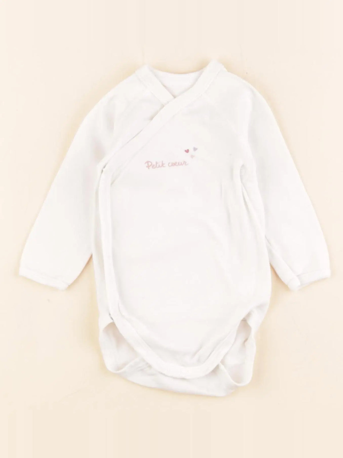 Petit Bateau - body blanc - 6 mois