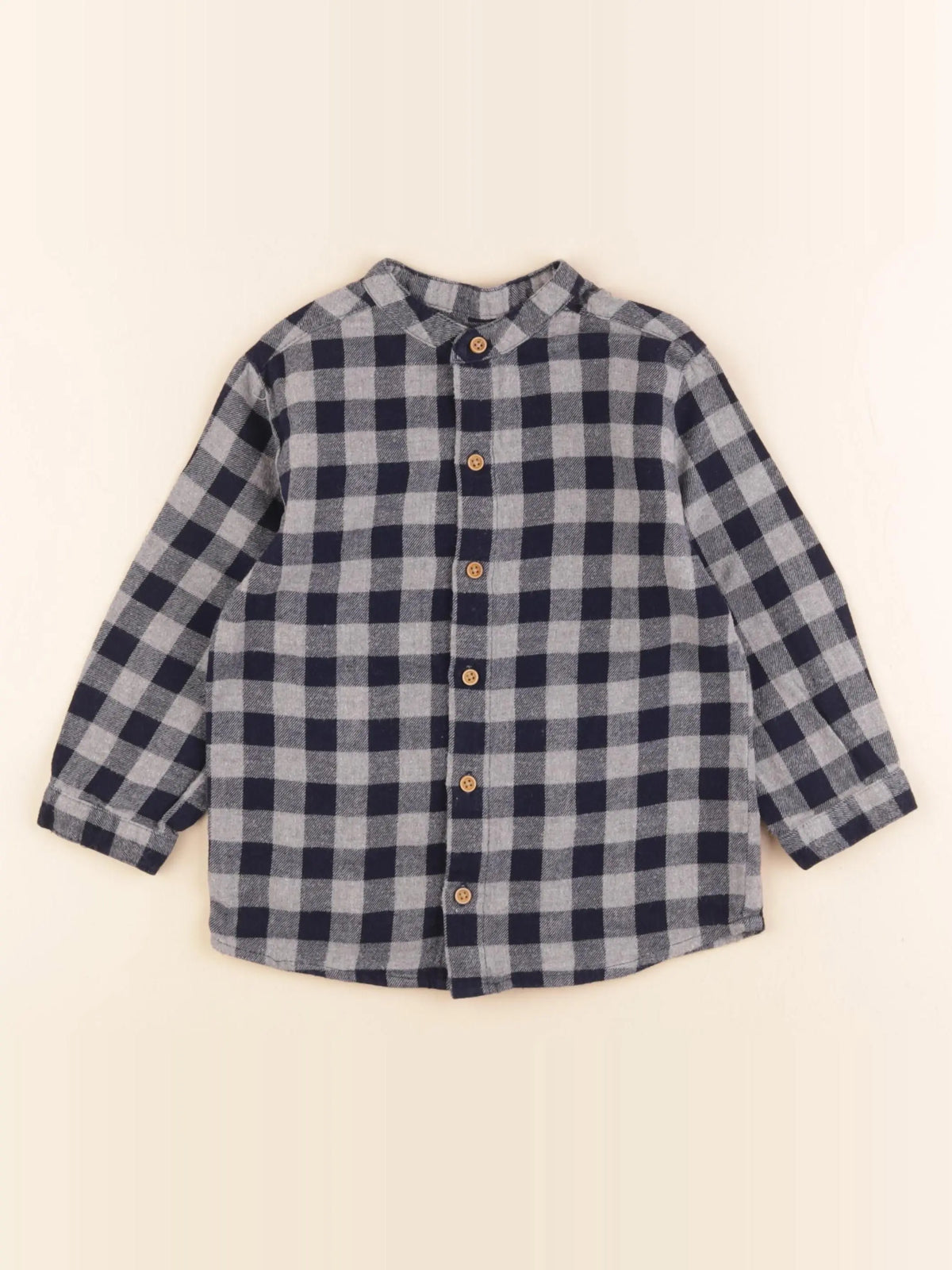 Boutchou - chemise bleu, gris - 36 mois