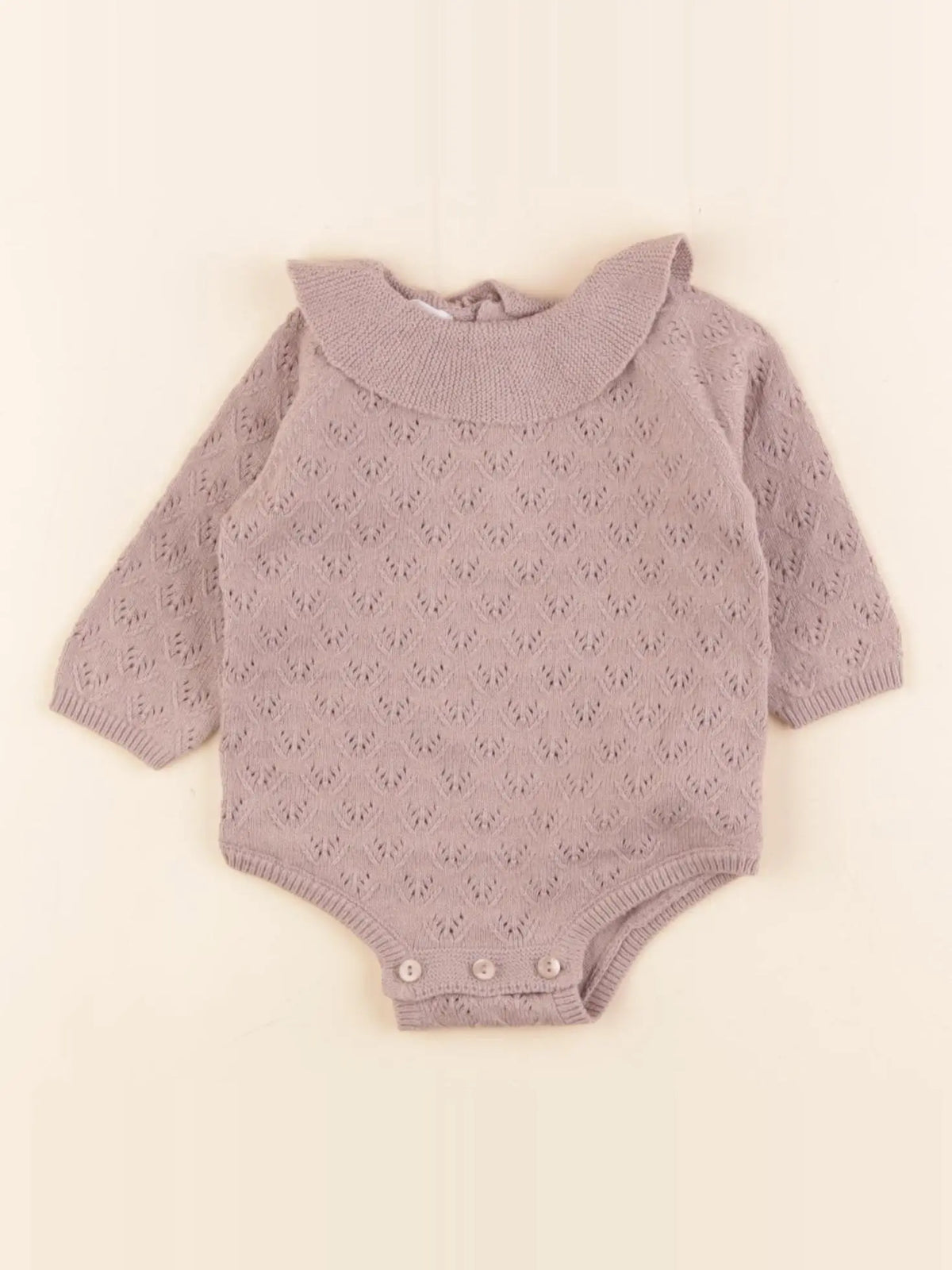 Zara - combinaison taupe - 0/1 mois
