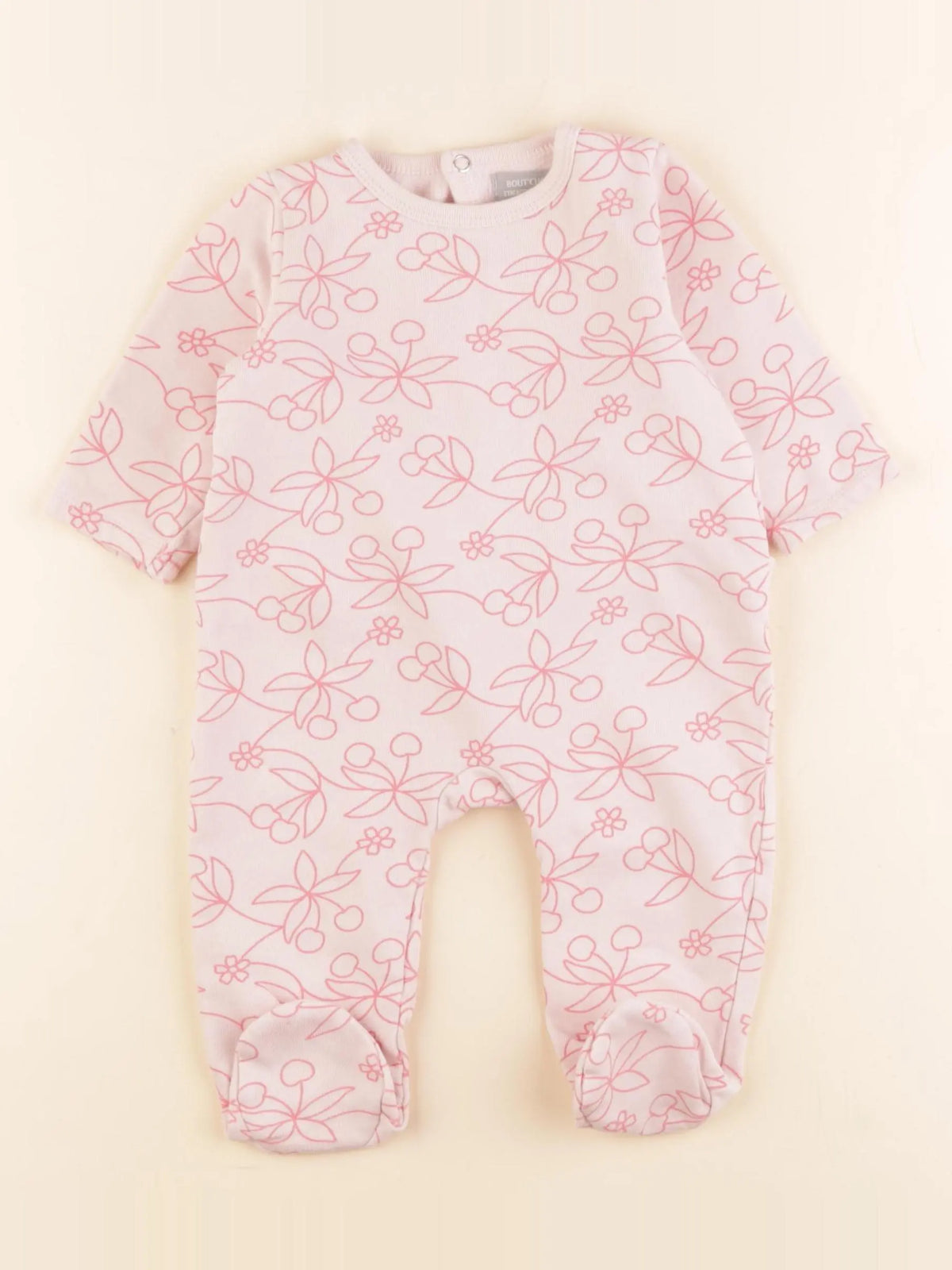 Boutchou - pyjama coton rose - 6 mois