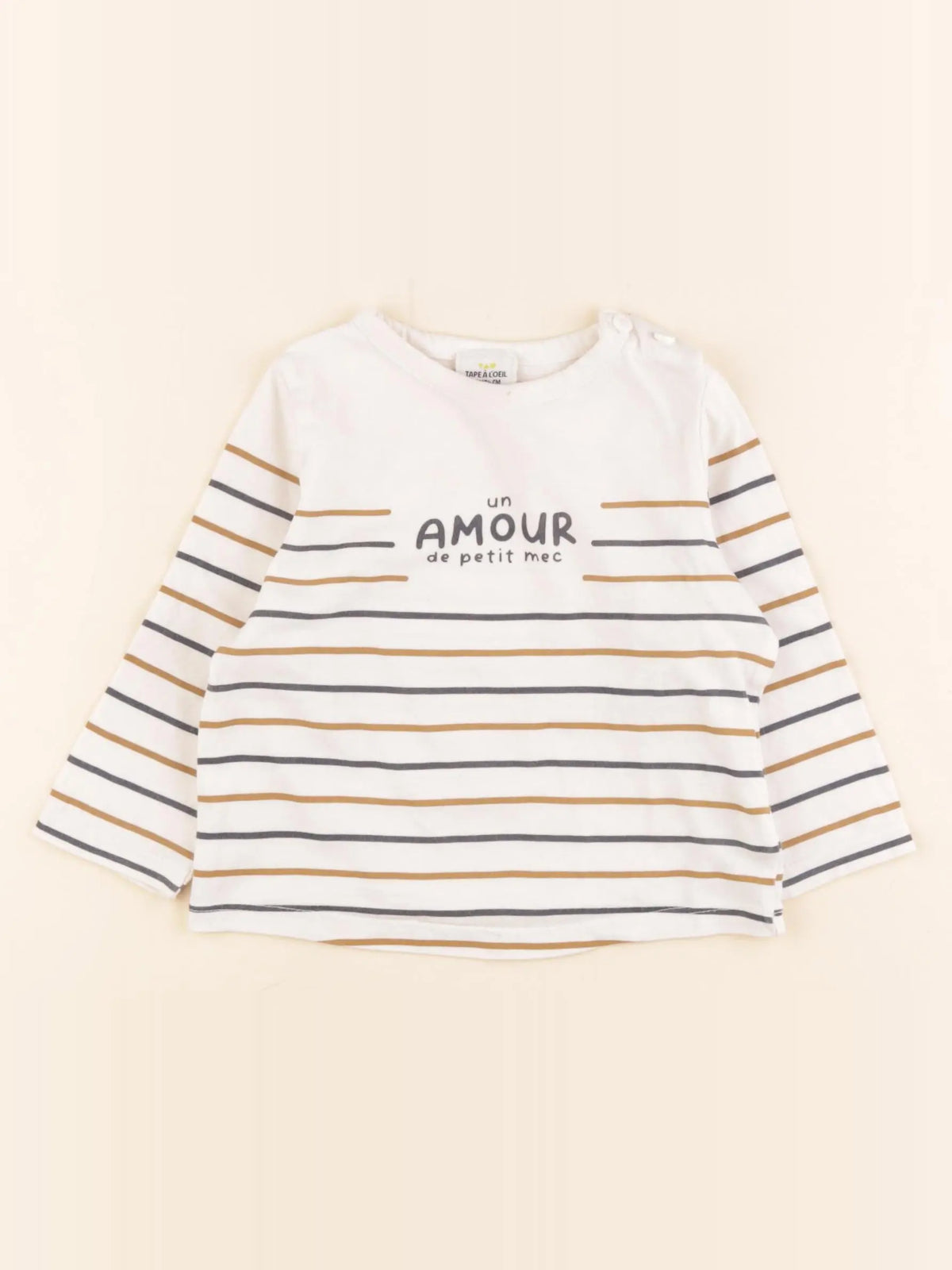 Tape à l'oeil - tee-shirt blanc - 12 mois