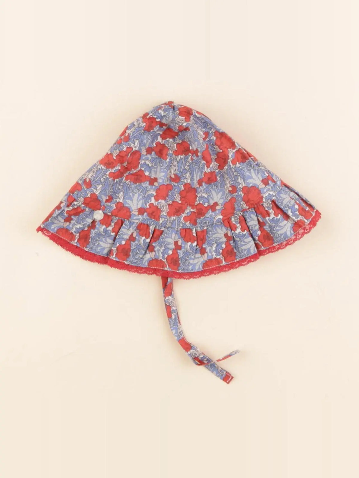 Tartine & Chocolat - chapeau bleu, rouge - 3/6 mois