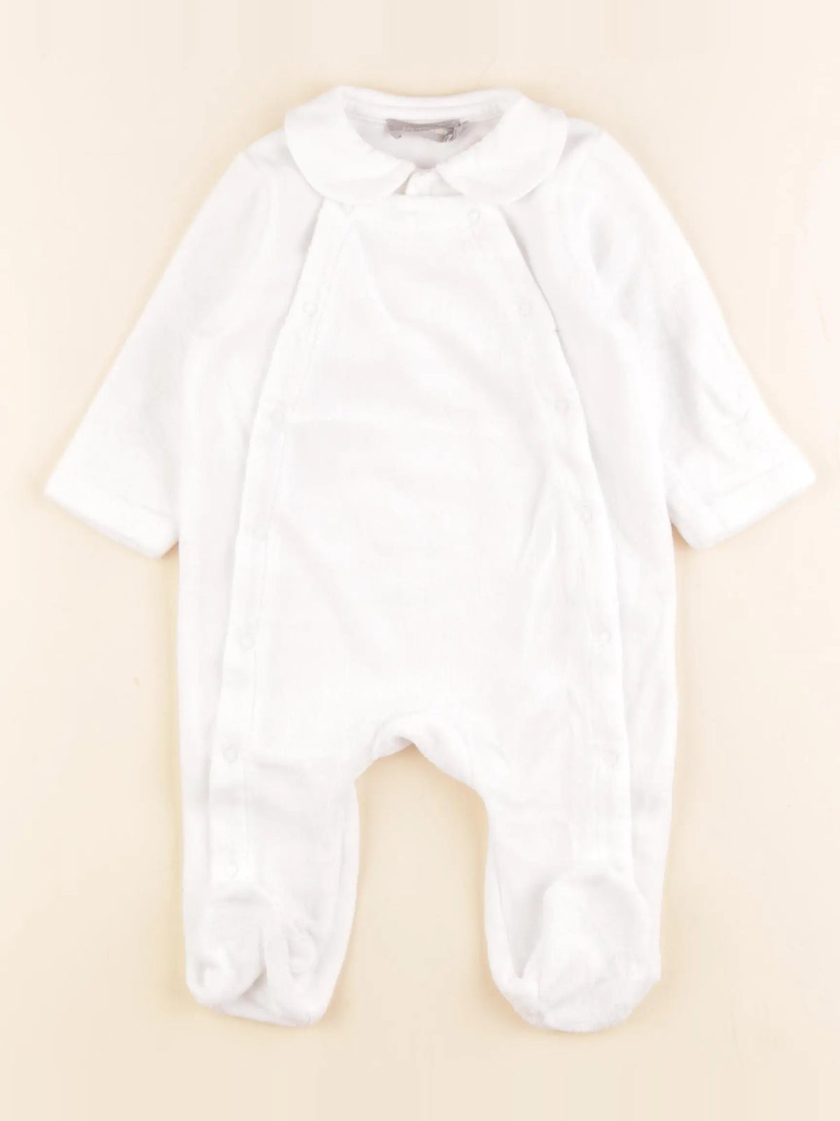 Boutchou - pyjama velours blanc - 3 mois