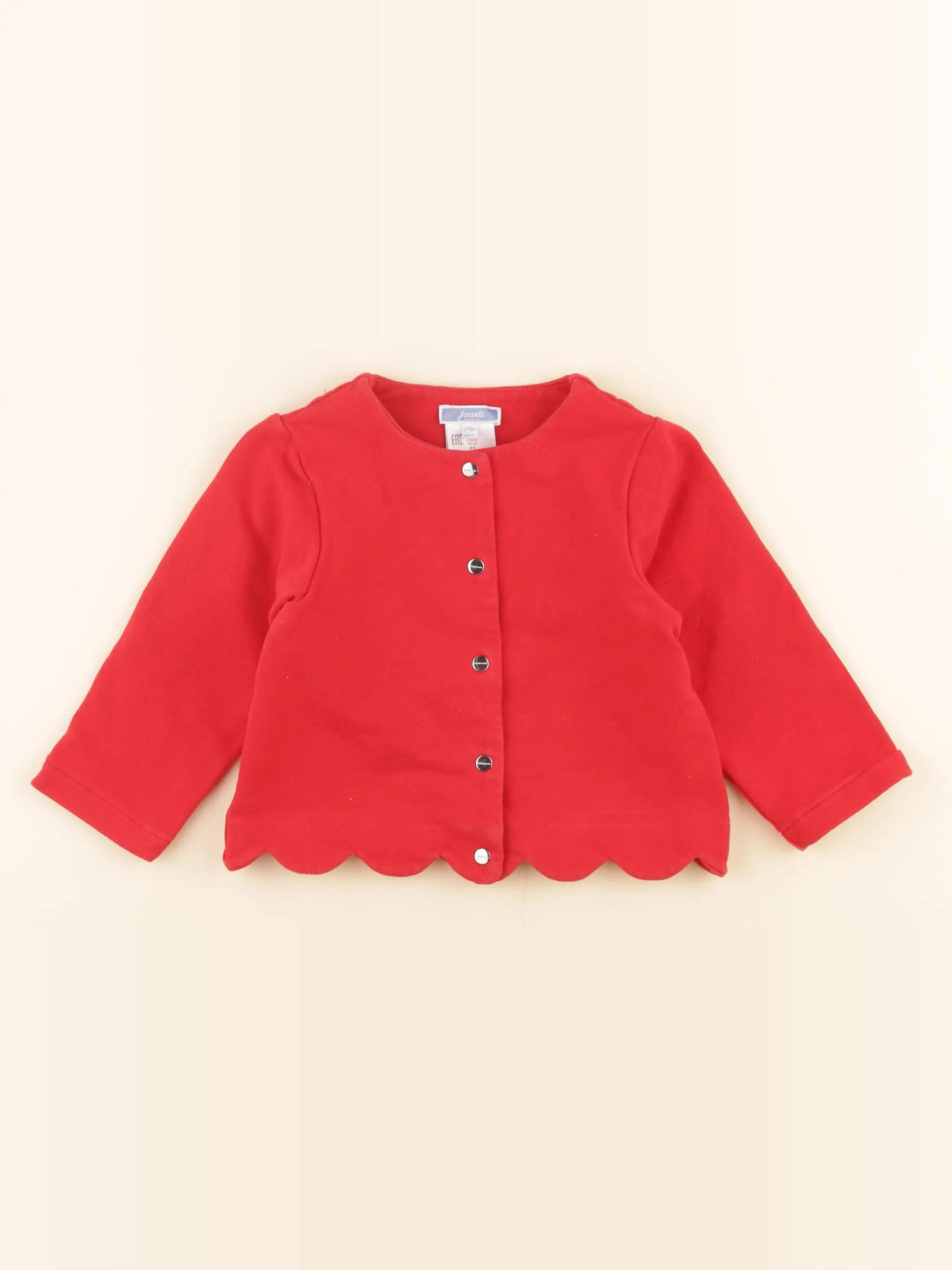 Jacadi - gilet rouge - 24 mois
