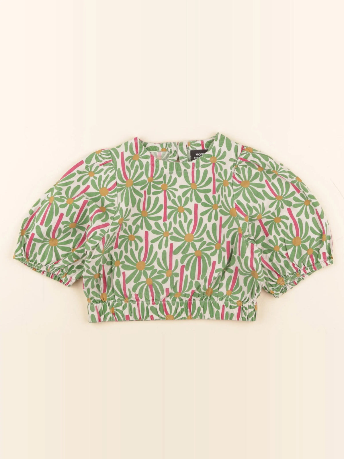 Monoprix - blouse vert - 3 ans