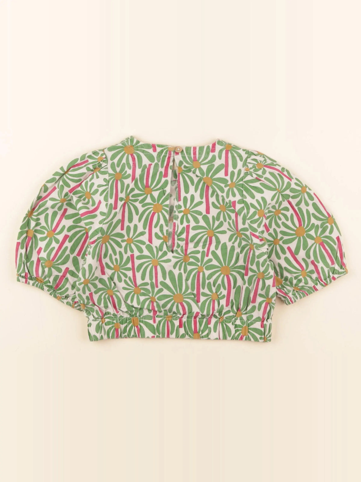 Monoprix - blouse vert - 3 ans