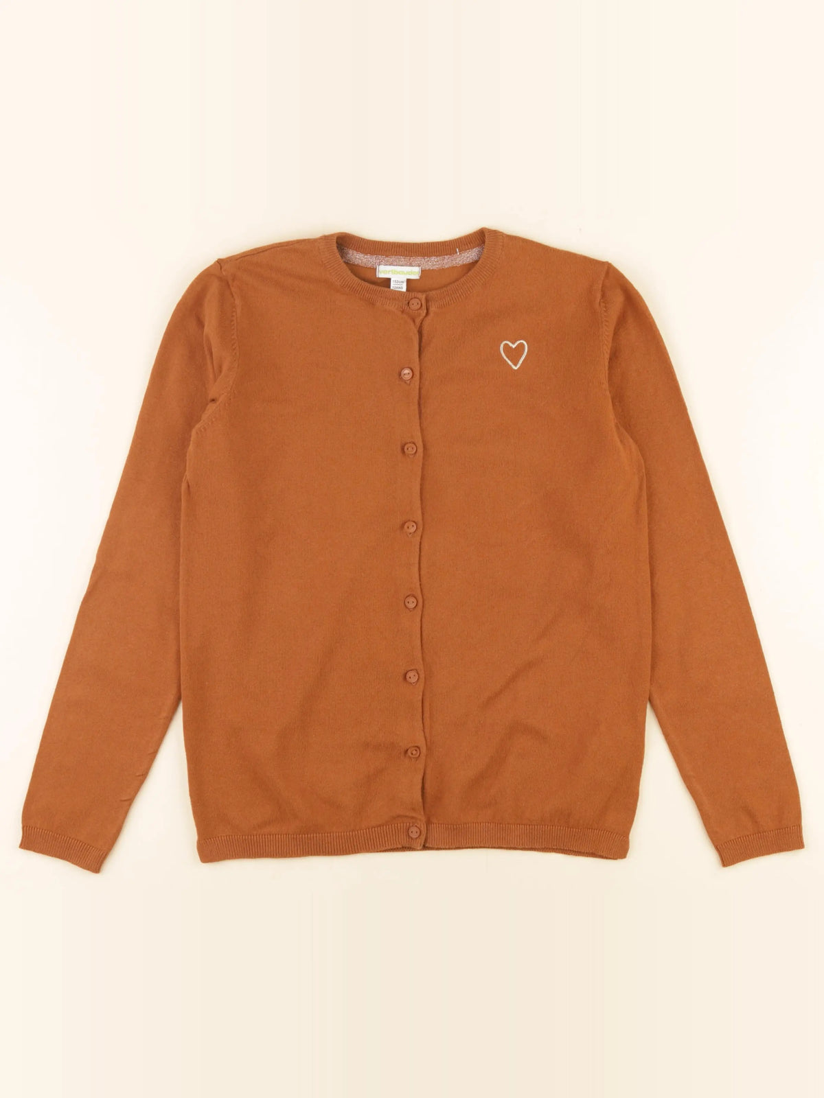 Vertbaudet - gilet marron - 12 ans