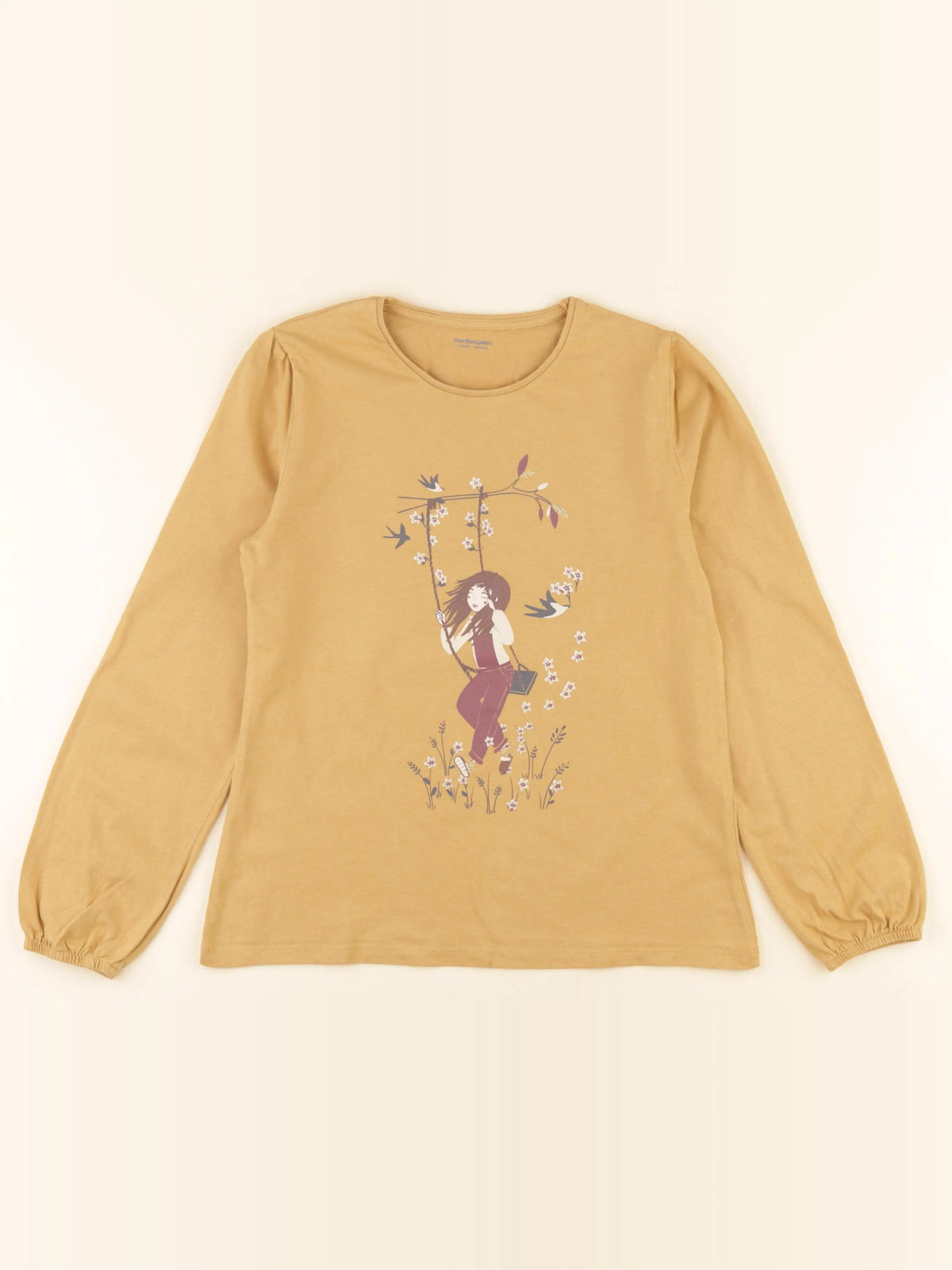 Vertbaudet - tee-shirt jaune - 12 ans