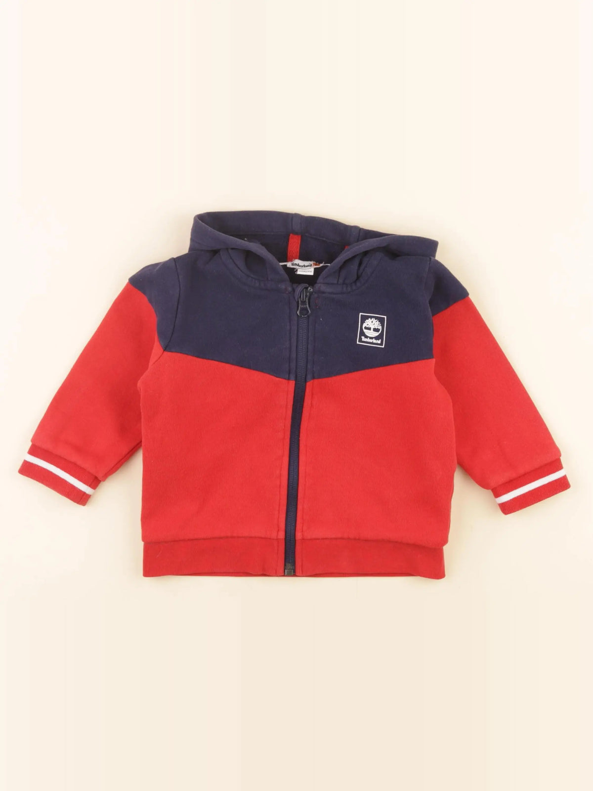 Timberland - sweat bleu, rouge - 18 mois