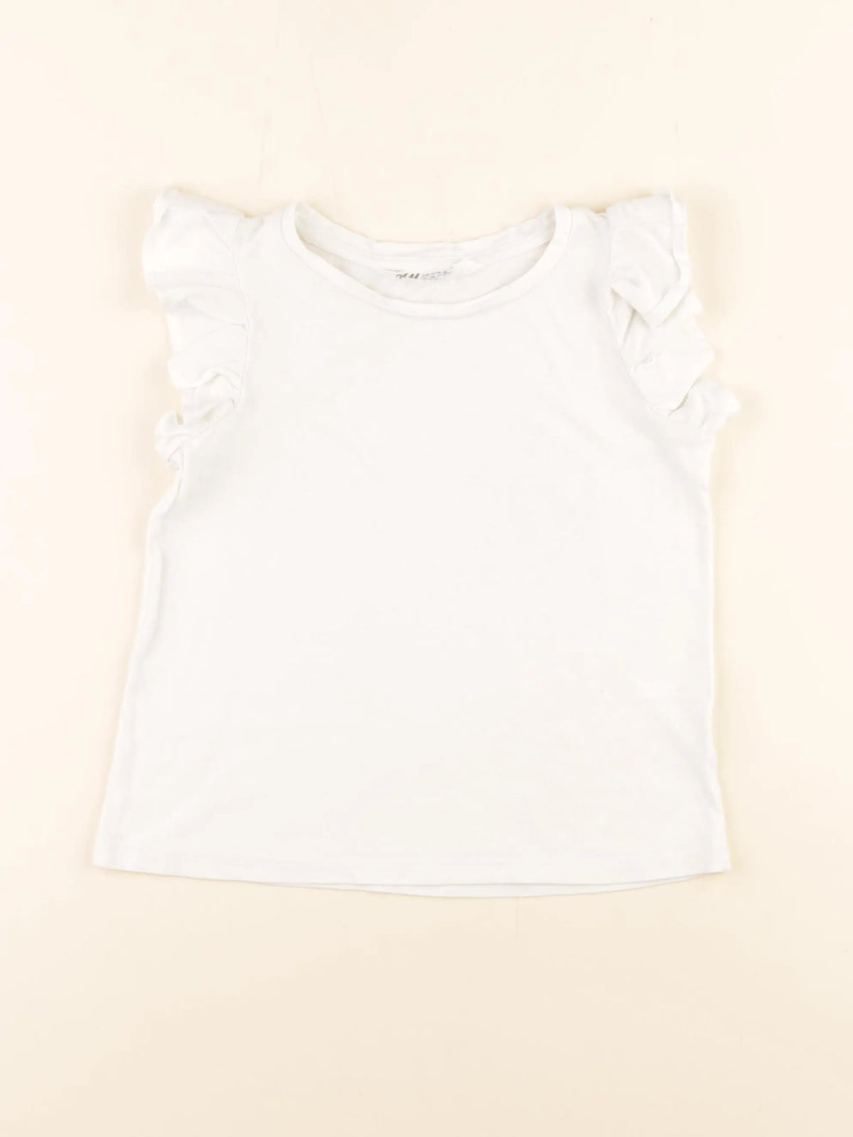 H&M - débardeur blanc - 4/6 ans