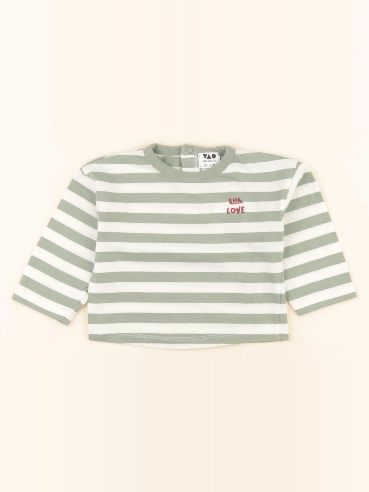Tape à l'oeil - tee-shirt vert - 9 mois