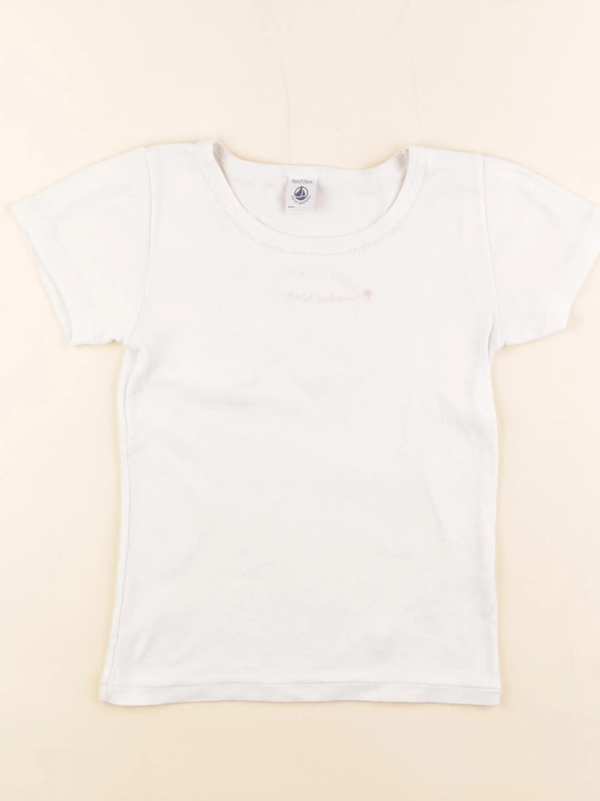 Petit Bateau - maillot de corps blanc - 8 ans