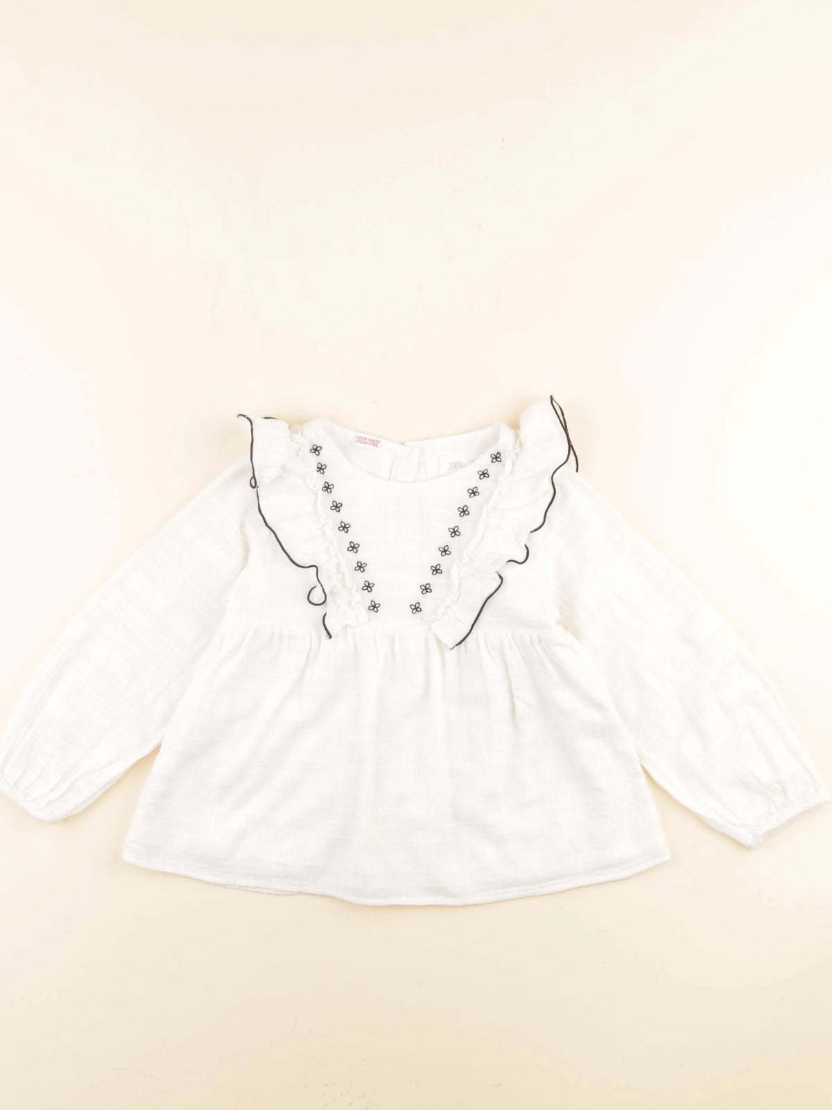 Zara - blouse blanc - 4/5 ans