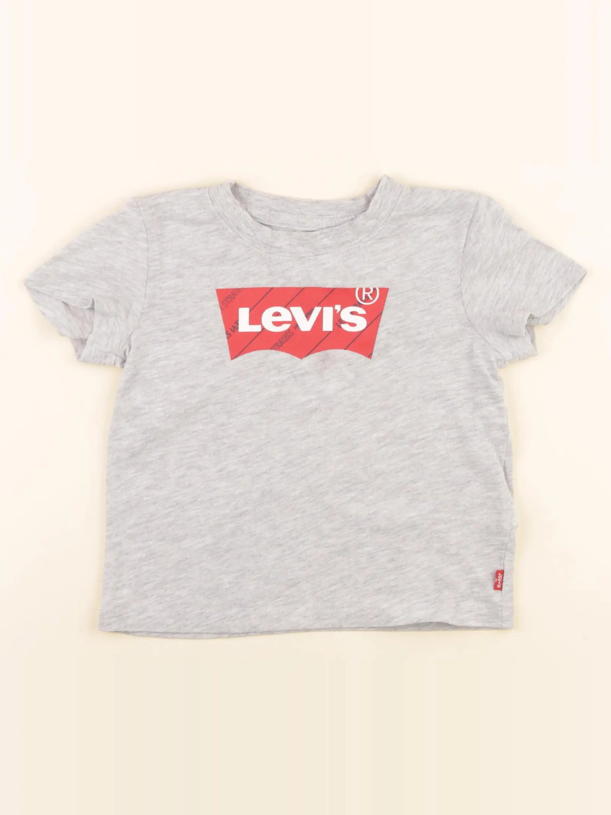 Levi's - tee-shirt gris, rouge - 24 mois