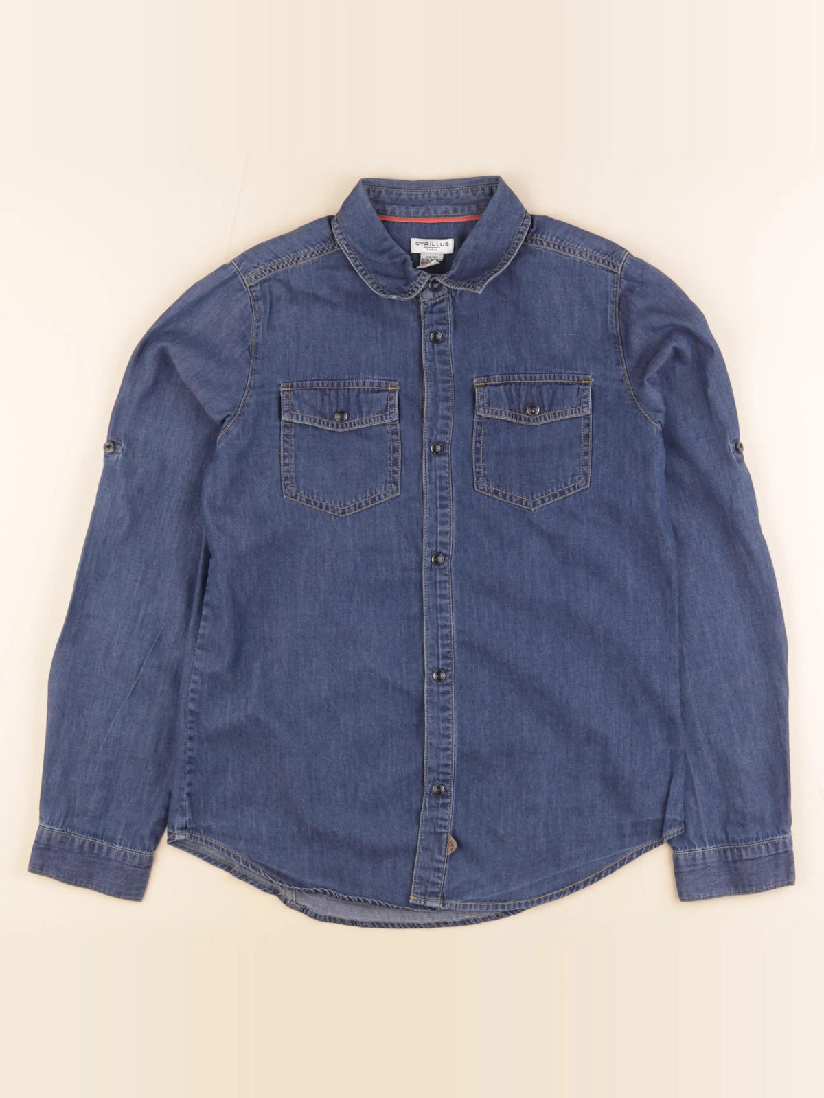 Cyrillus - chemise bleu - 14 ans