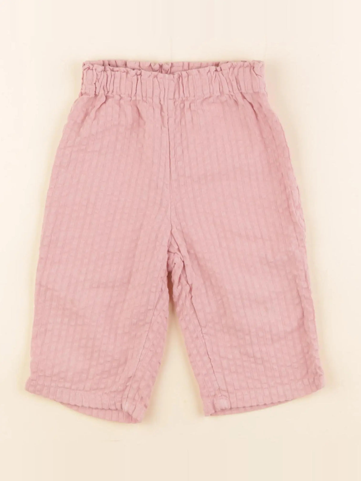 H&M - pantalon rose - 9/12 mois