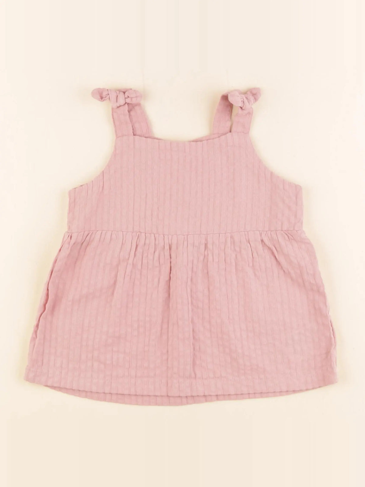 H&M - blouse rose - 9/12 mois