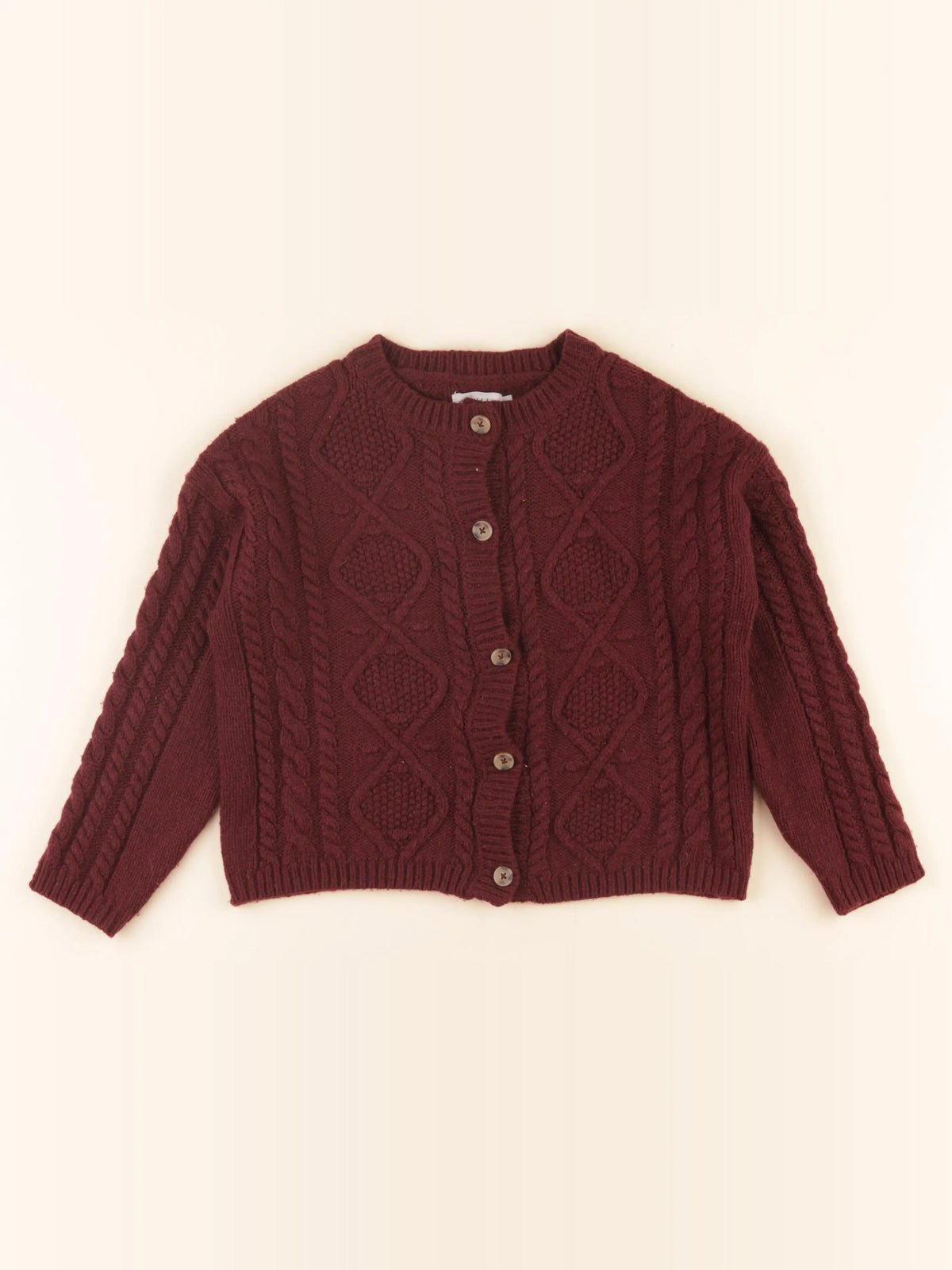 Cyrillus - gilet violet - 8 ans