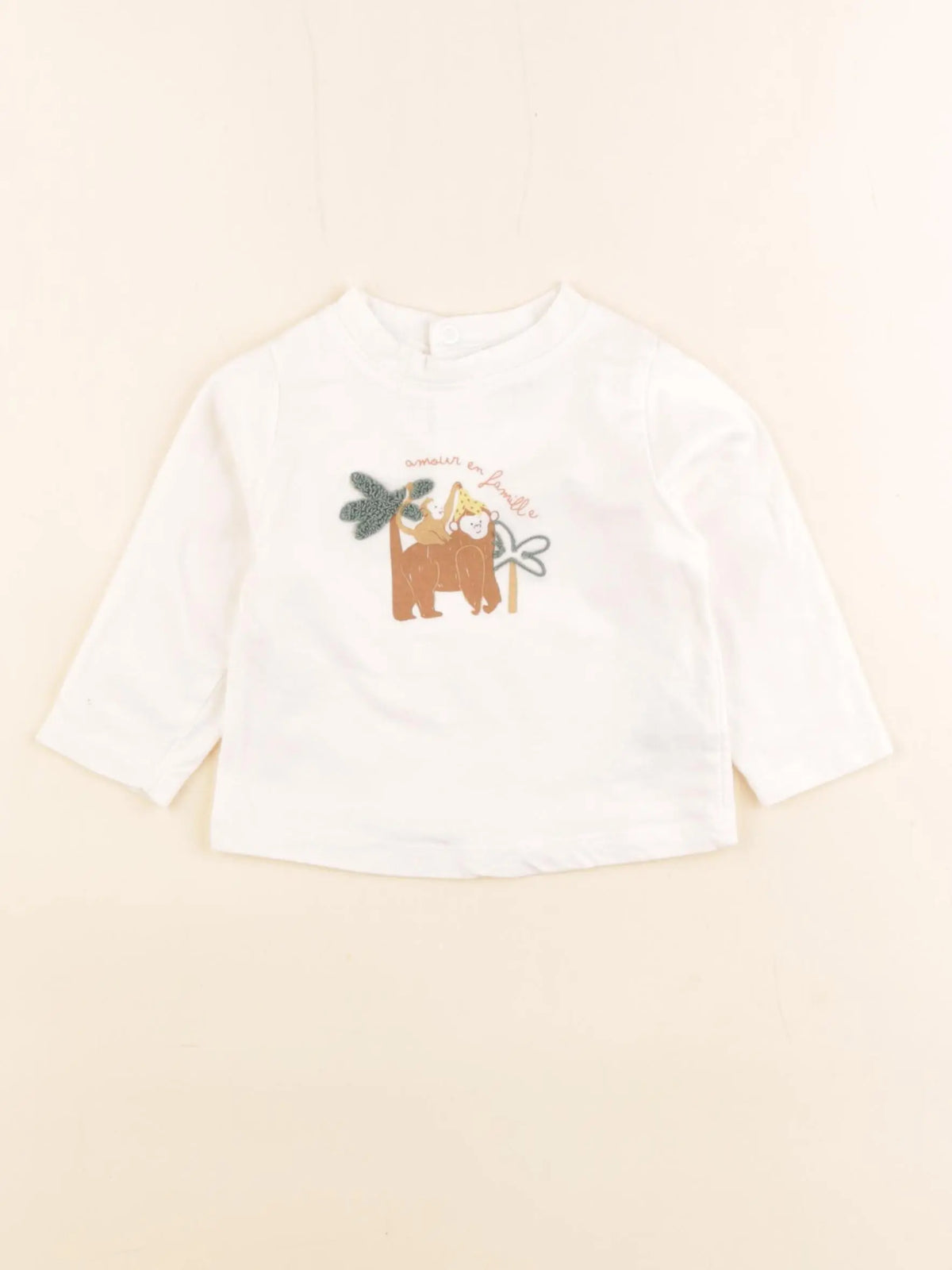 Tape à l'oeil - tee-shirt beige - 6 mois