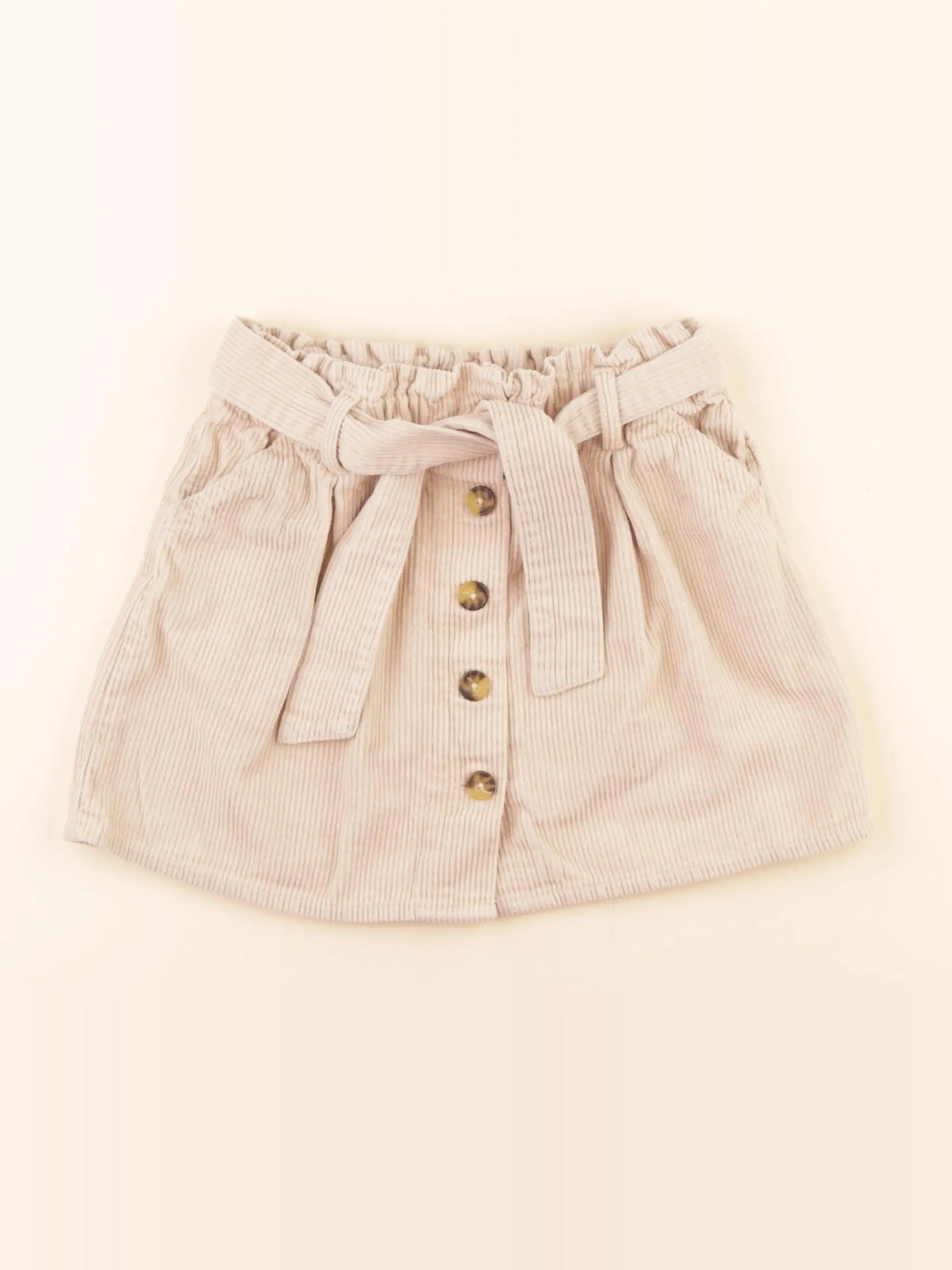 Vertbaudet - jupe beige - 9 ans