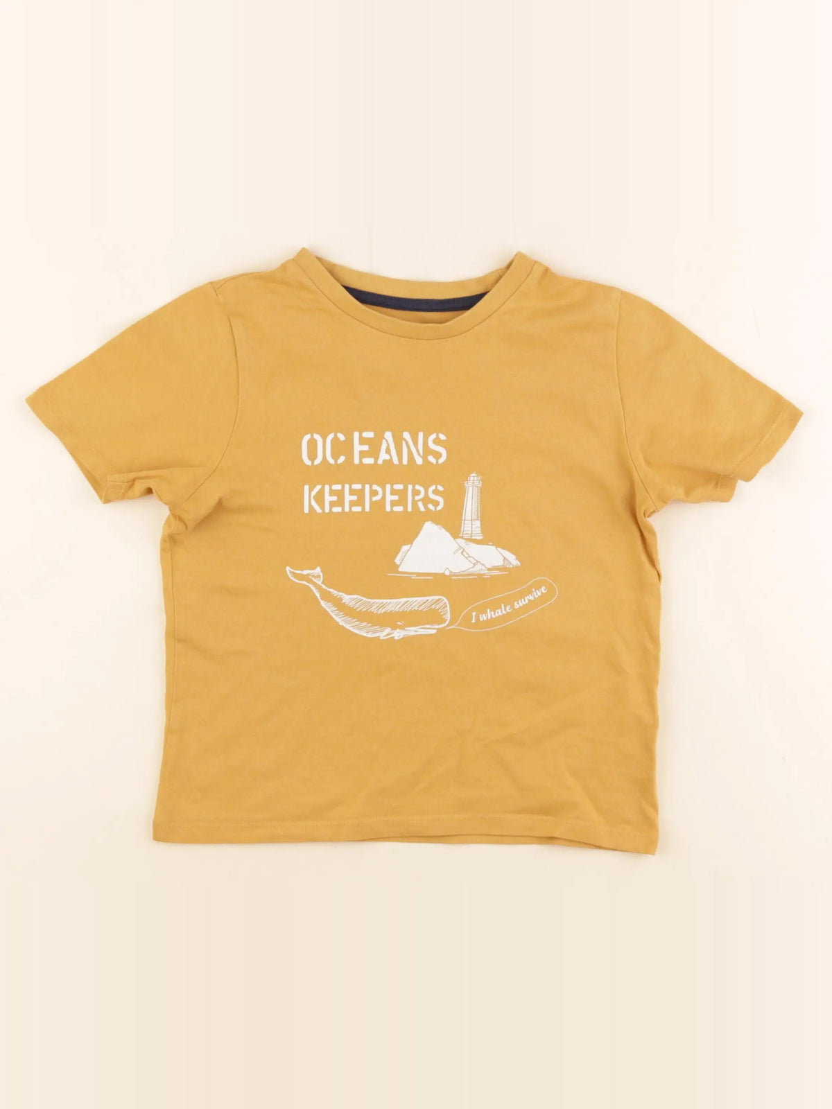 Vertbaudet - tee-shirt jaune - 6 ans