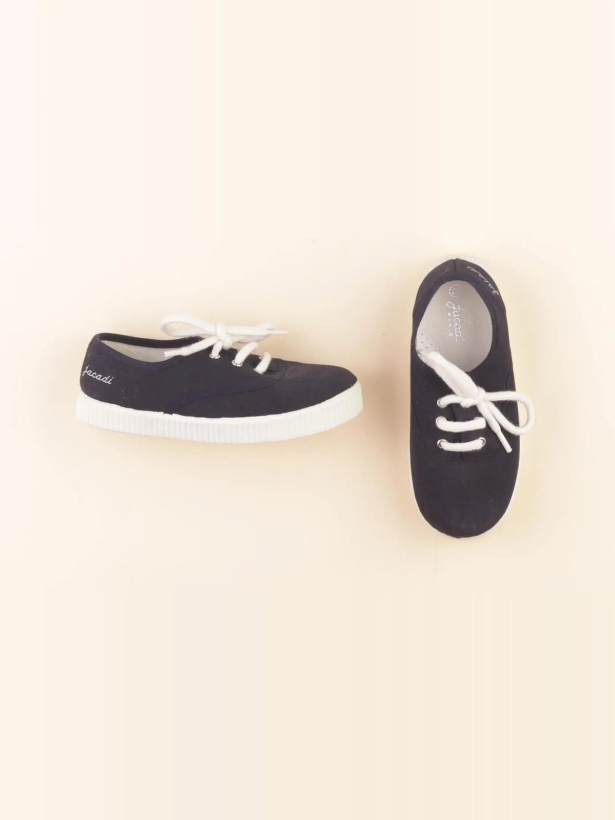 Jacadi - tennis à scratch/ lacets bleu - pointure 29