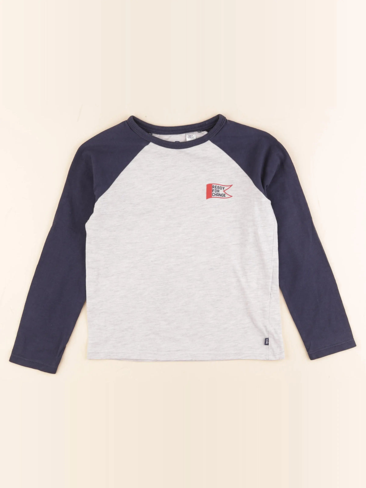 Okaidi - tee-shirt bleu, gris - 6 ans