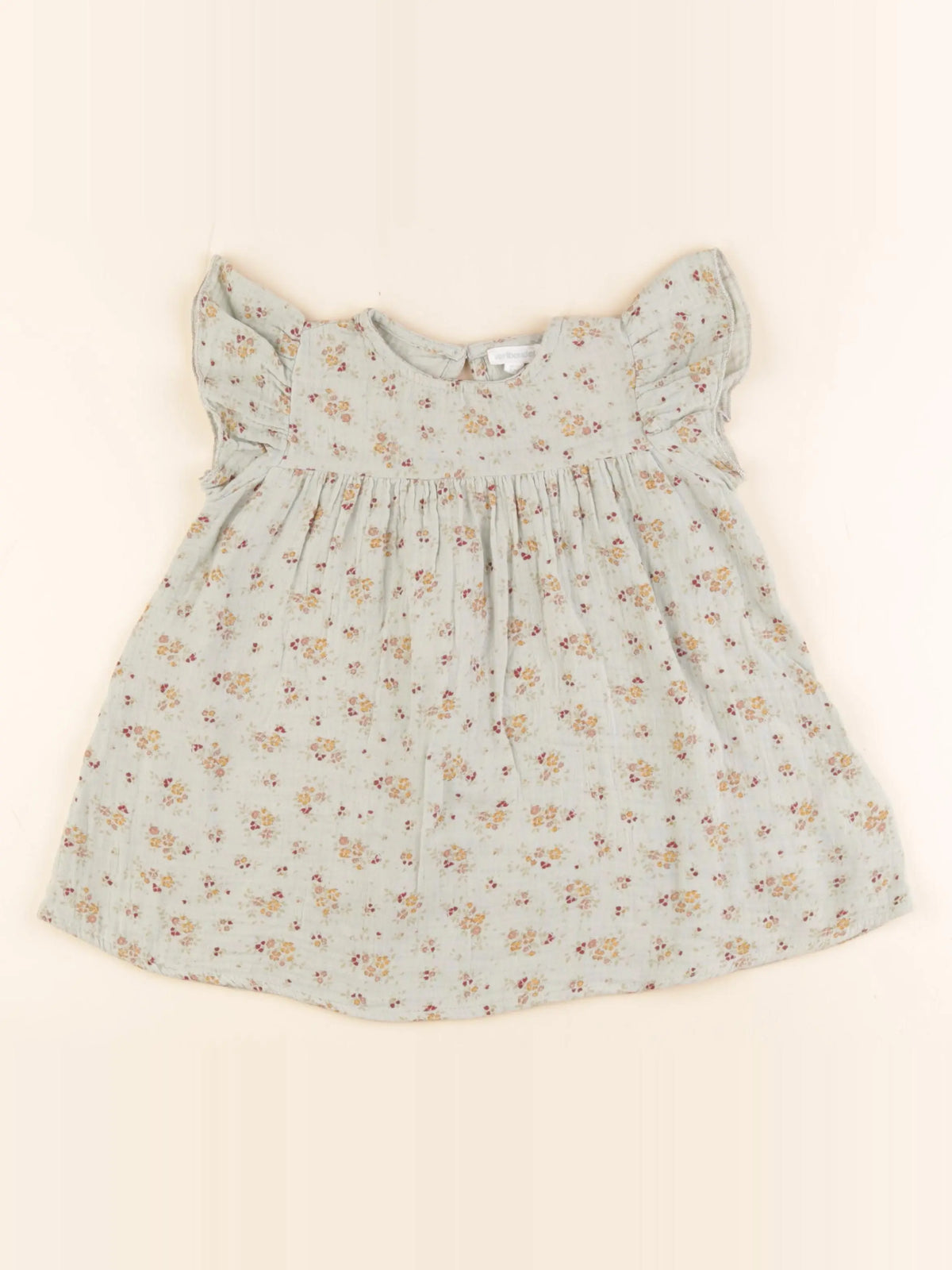 Vertbaudet - robe vert - 2 ans