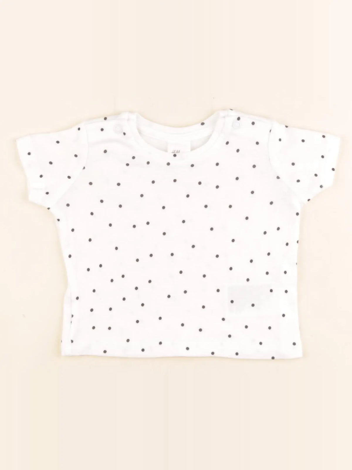 H&M - tee-shirt blanc - 2/4 mois