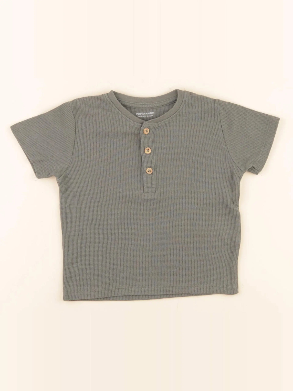 Vertbaudet - tee-shirt vert - 24 mois