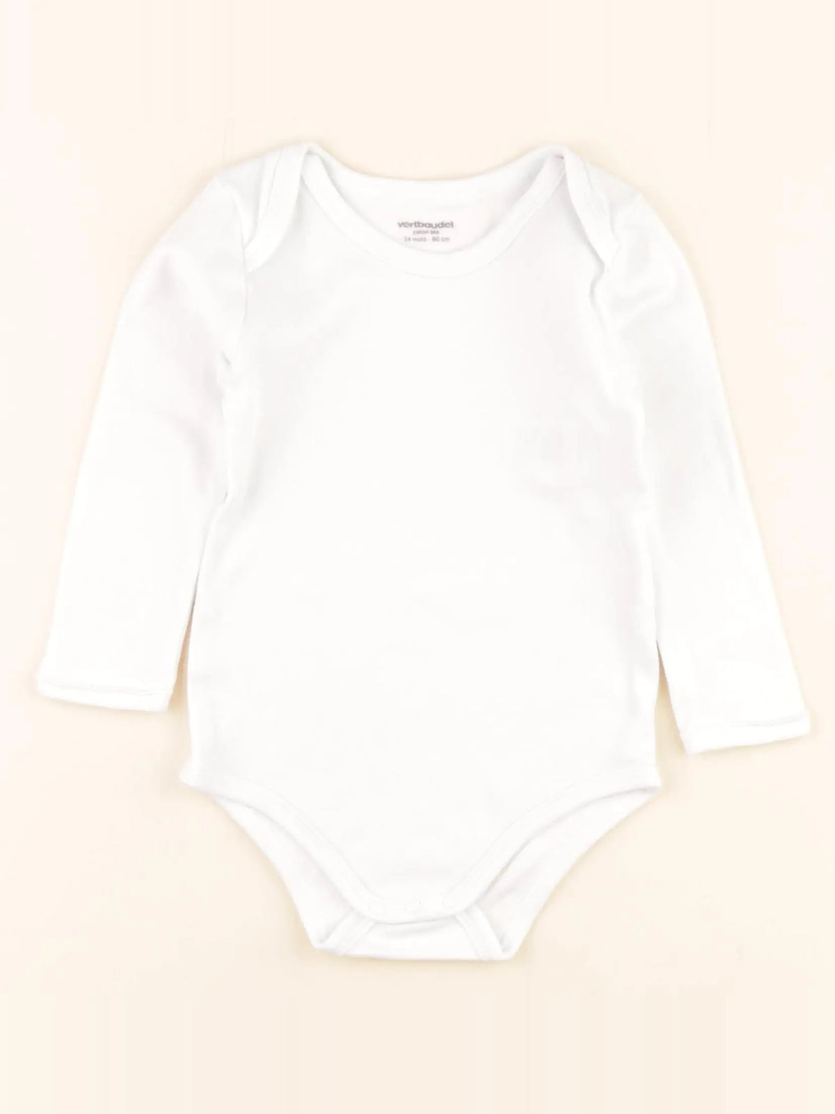 Vertbaudet - body blanc - 24 mois