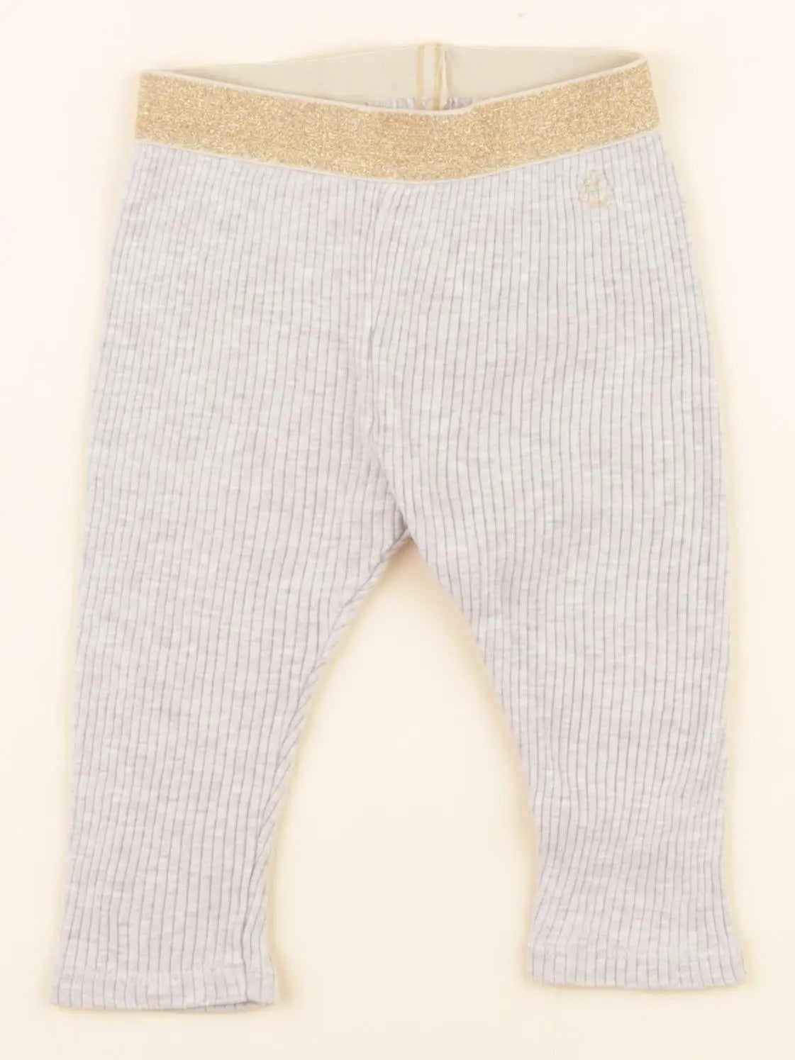 Petit Bateau - legging gris - 6 mois