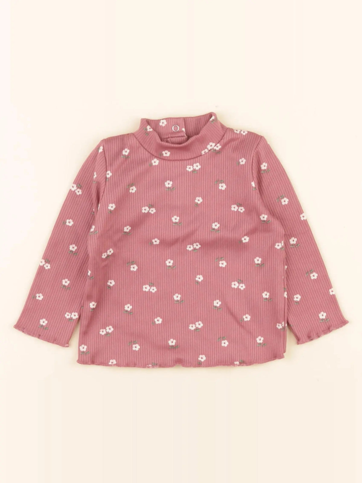 Vertbaudet - sous-pull rose - 9 mois