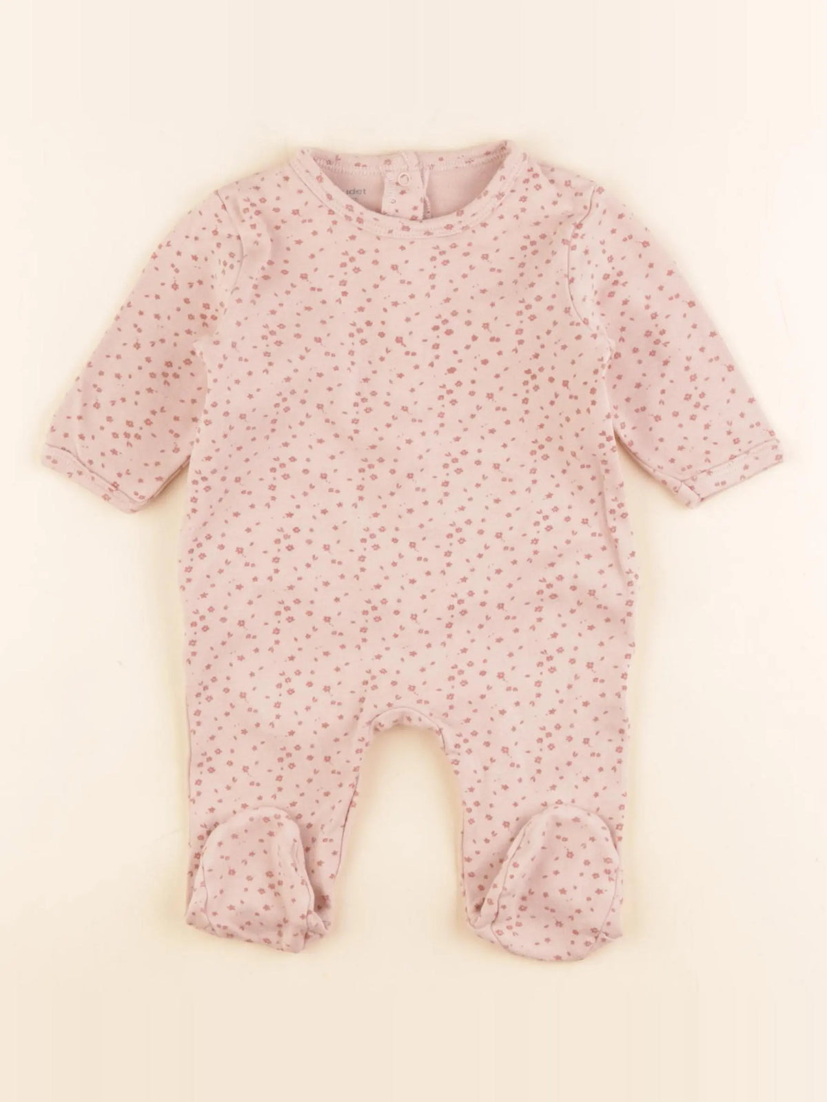 Vertbaudet - pyjama coton rose - 3 mois