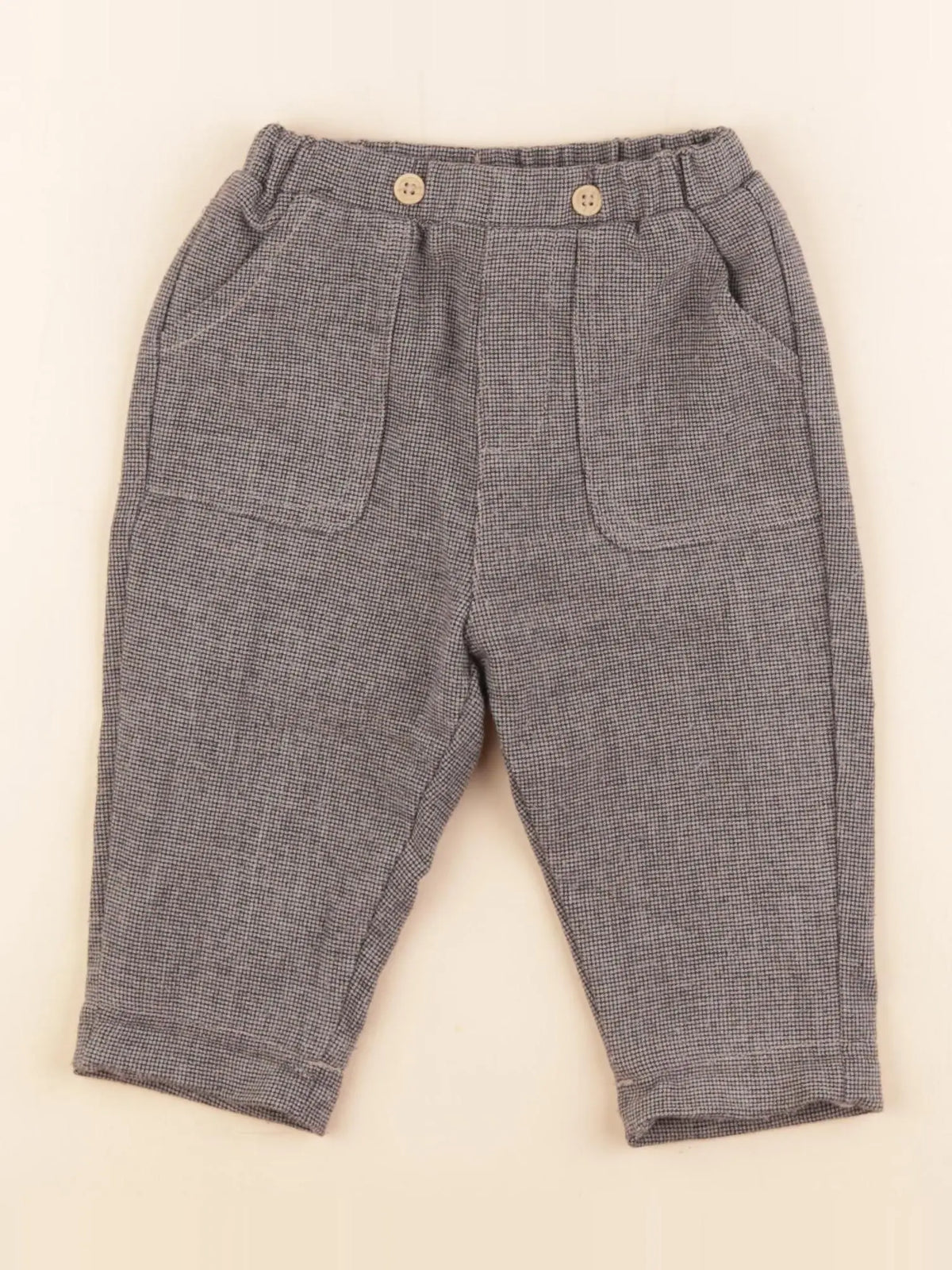 Vertbaudet - pantalon gris - 12 mois