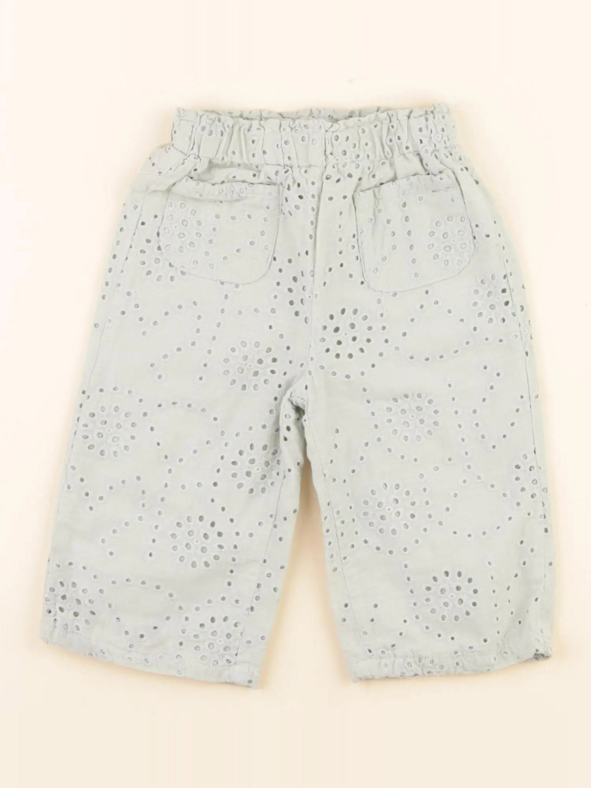 Vertbaudet - pantalon vert - 9 mois
