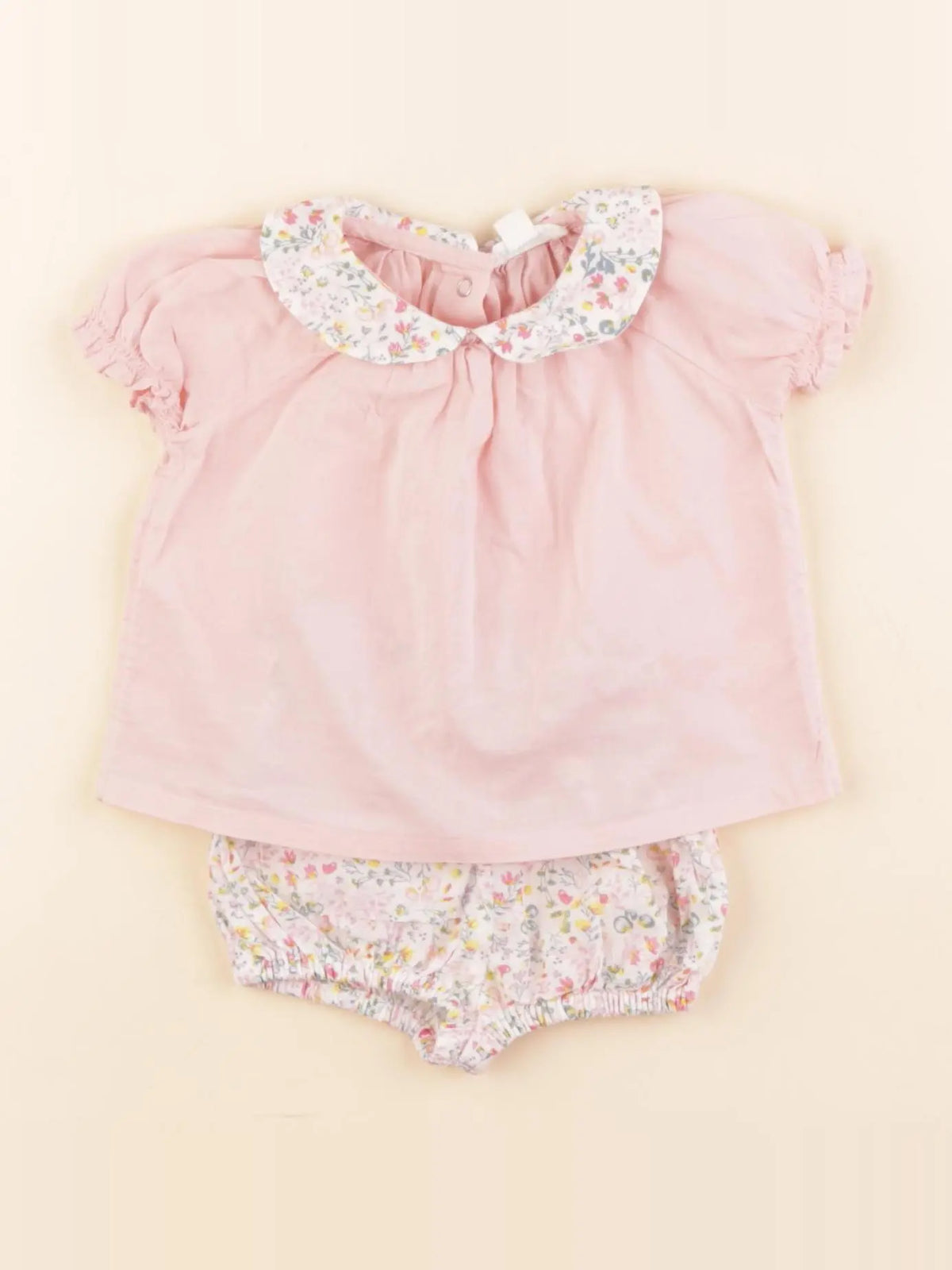 Vertbaudet - robe rose - 1 mois