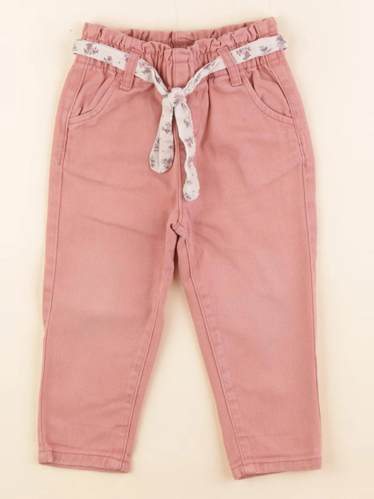 Vertbaudet - pantalon rose - 12/18 mois
