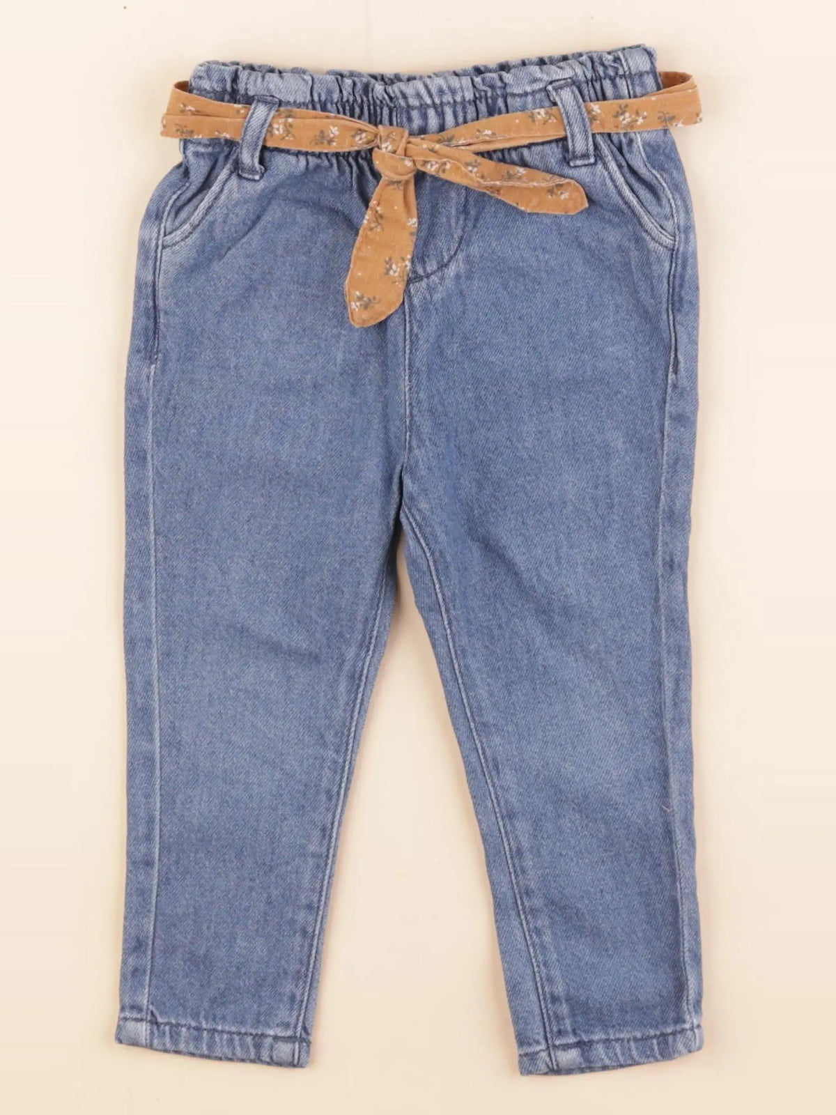 Vertbaudet - pantalon bleu - 18 mois