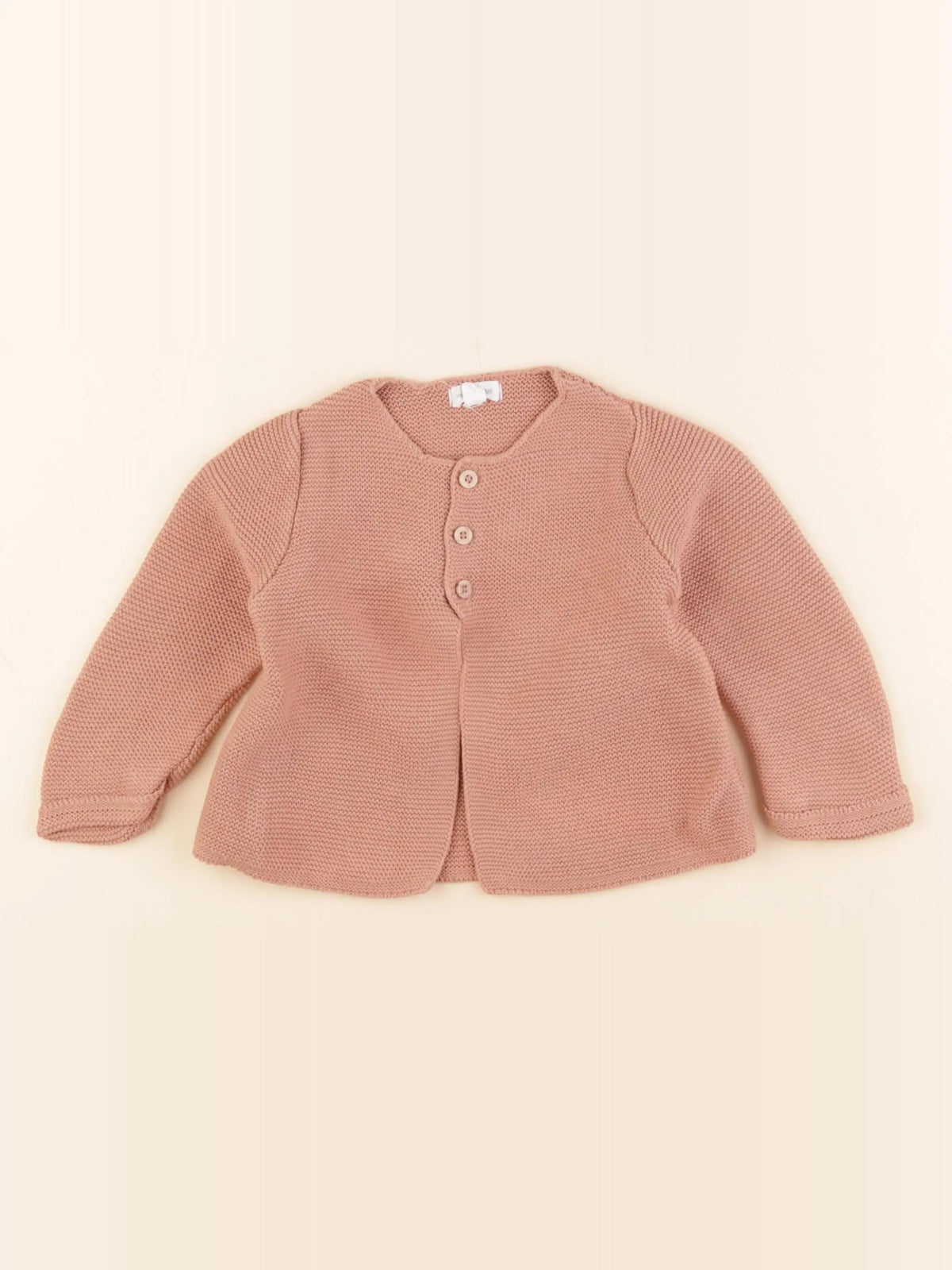 Vertbaudet - gilet rose - 12 mois