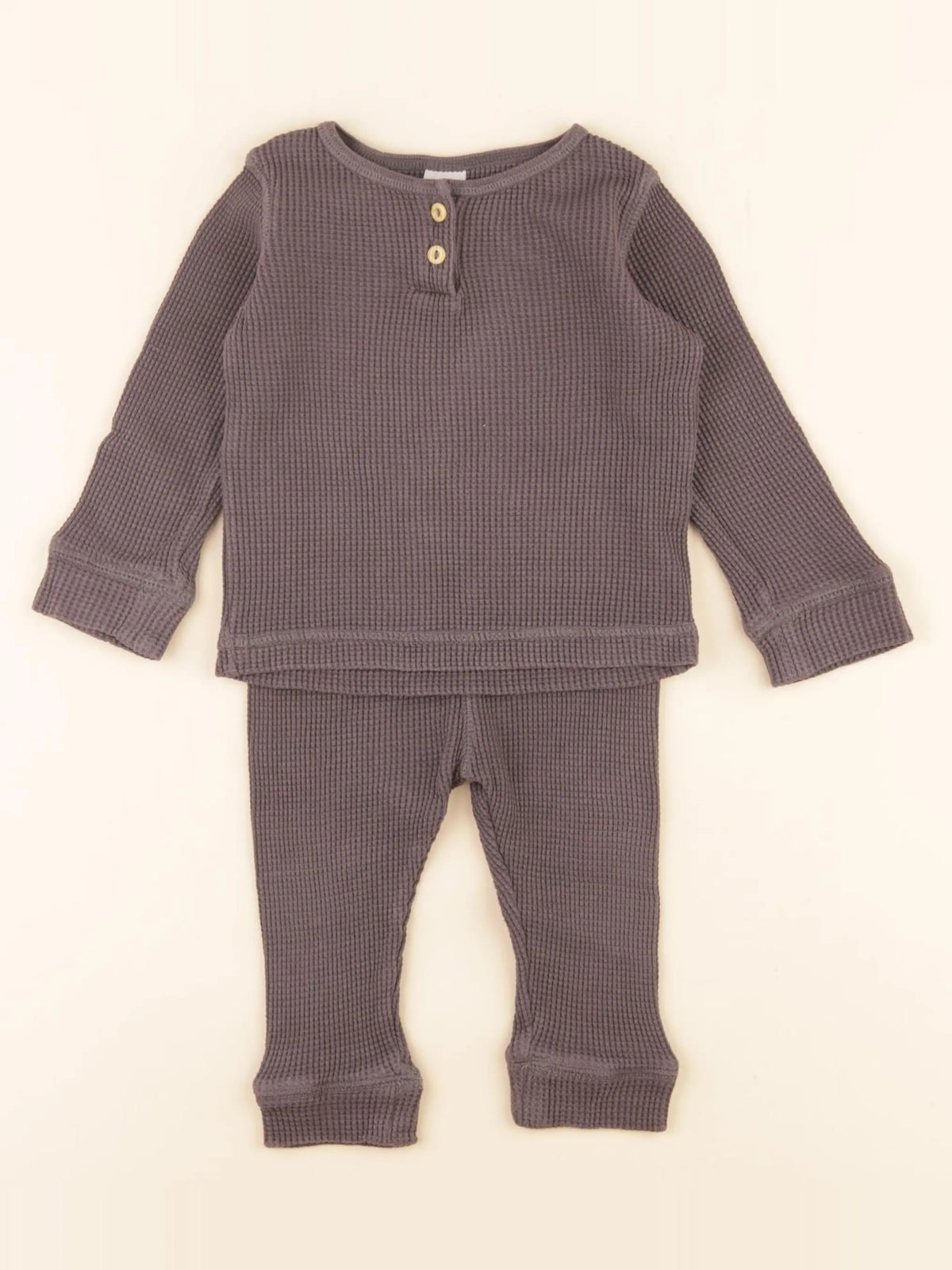 H&M - ensemble gris - 6/9 mois