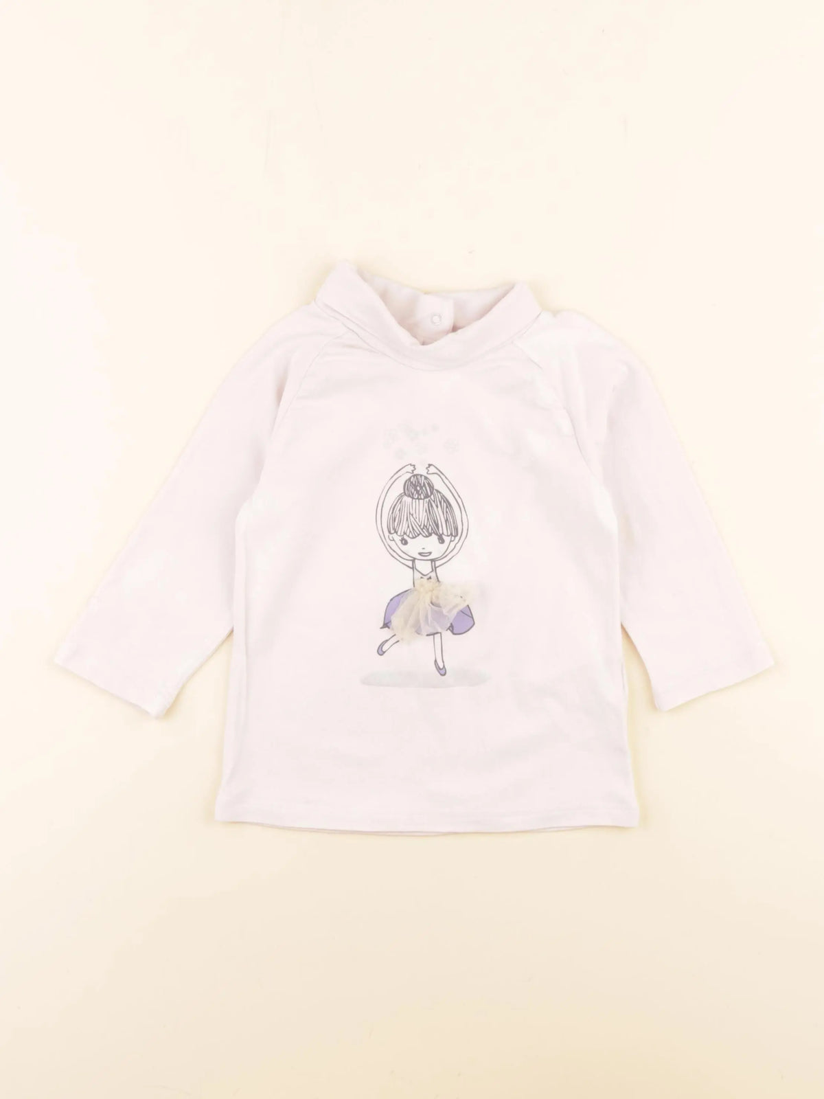 Vertbaudet - sous-pull rose - 18 mois