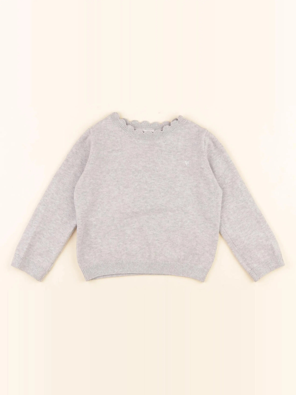 Vertbaudet - pull gris - 2 ans