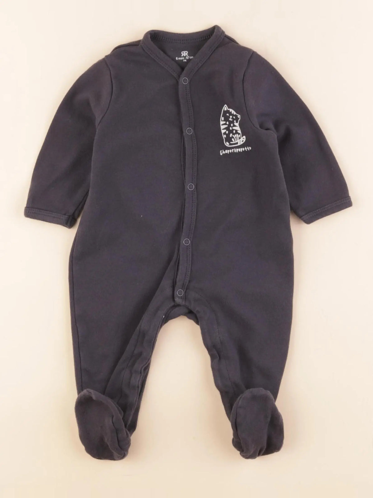 La Redoute - pyjama coton gris - 6 mois