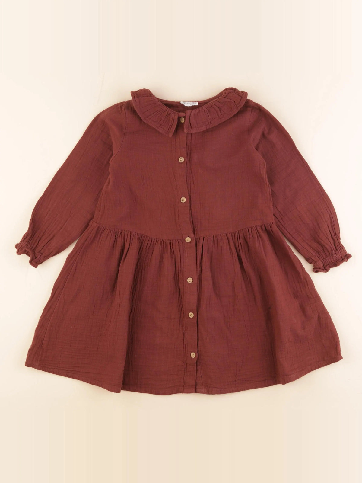 Vertbaudet - robe marron - 5 ans